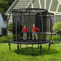 8FT 10FT 12FT Recreational Trampoline with Enclosure Net Combo Bounce Outdoor
