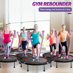 K KENSONE 40″ Mini Flodable Spring Rebounder Trampoline for Adults, Small Exerci