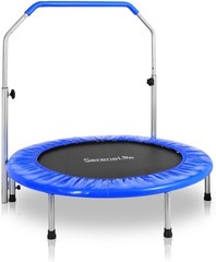 Updated Portable & Foldable Trampoline 40″ in-Home Mini Rebounder W/ Adjustable