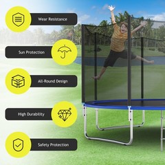 8FT/10FT/15FT/16FT Replacement Protection Enclosure Net Trampoline Safety Net