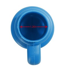 Trampoline Enclosure Pole Cap Set – 6 Blue Caps for 1.26″ Diameter Poles