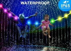 SUVEUS 52Ft Trampoline Lights, Waterproof LED Lights for 16Ft 15Ft 14Ft 12Ft …
