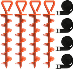 USA Trampoline Stakes Heavy Duty Trampoline Parts Steel Stakes Anchor Kit for Tr