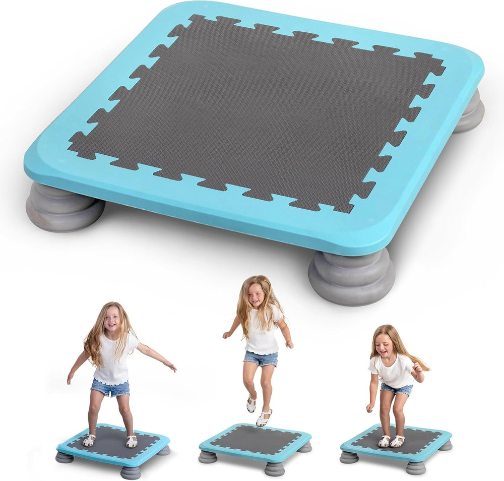 Special Supplies Kids Trampoline Rebounder Bouncing Board – Sensory Balance and