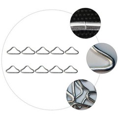 30 Pcs Trampoline Triangle Rings V-Rings 1.5 Inch Metal Rings
