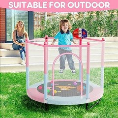 60″ Trampoline for Kids, 5 FT Indoor & Outdoor Small Toddler Trampoline with