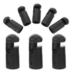 8pcs Black Trampoline Pole Covers – Durable Replacement Caps, Easy Install, Fits