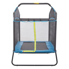 VEVOR 6FT Trampoline for Kids Toddlers with Enclosure Net Gymnastics Bar Hammock