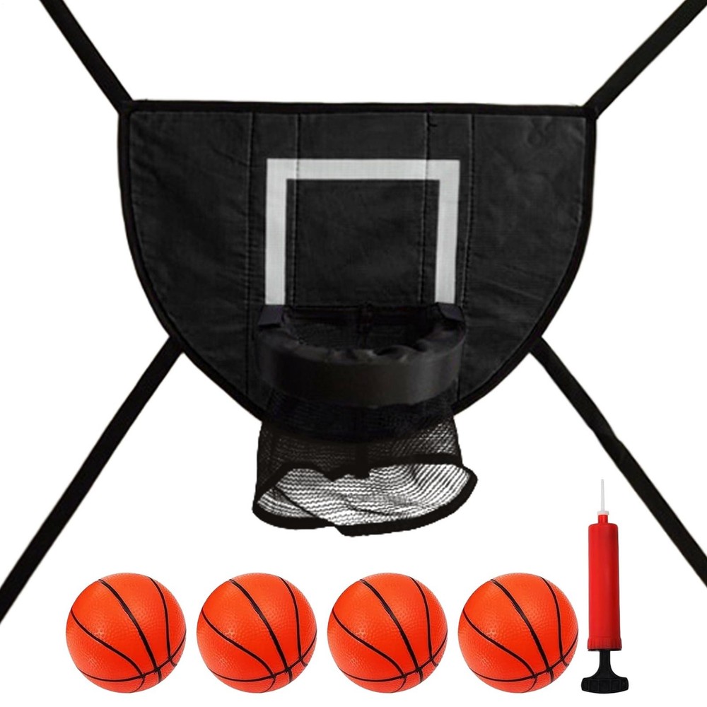 Trampoline Basketball Hoop Children Soft Basketball Hoop Attachment With Ball