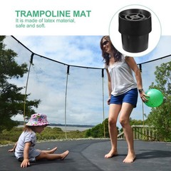 10Pcs Black Trampoline Pole Covers Latex Durable Non Slip Feet Pads