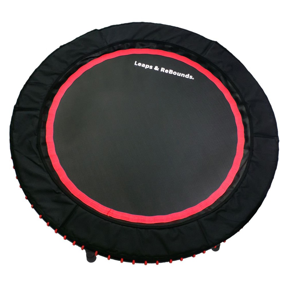 48″ Mini Fitness Trampoline & Rebounder Exercise Equipment, Red (Open Box)