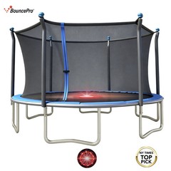 BouncePro 14ft Trampoline Meets ASTM Safety Standards, Heavy-Duty Ru