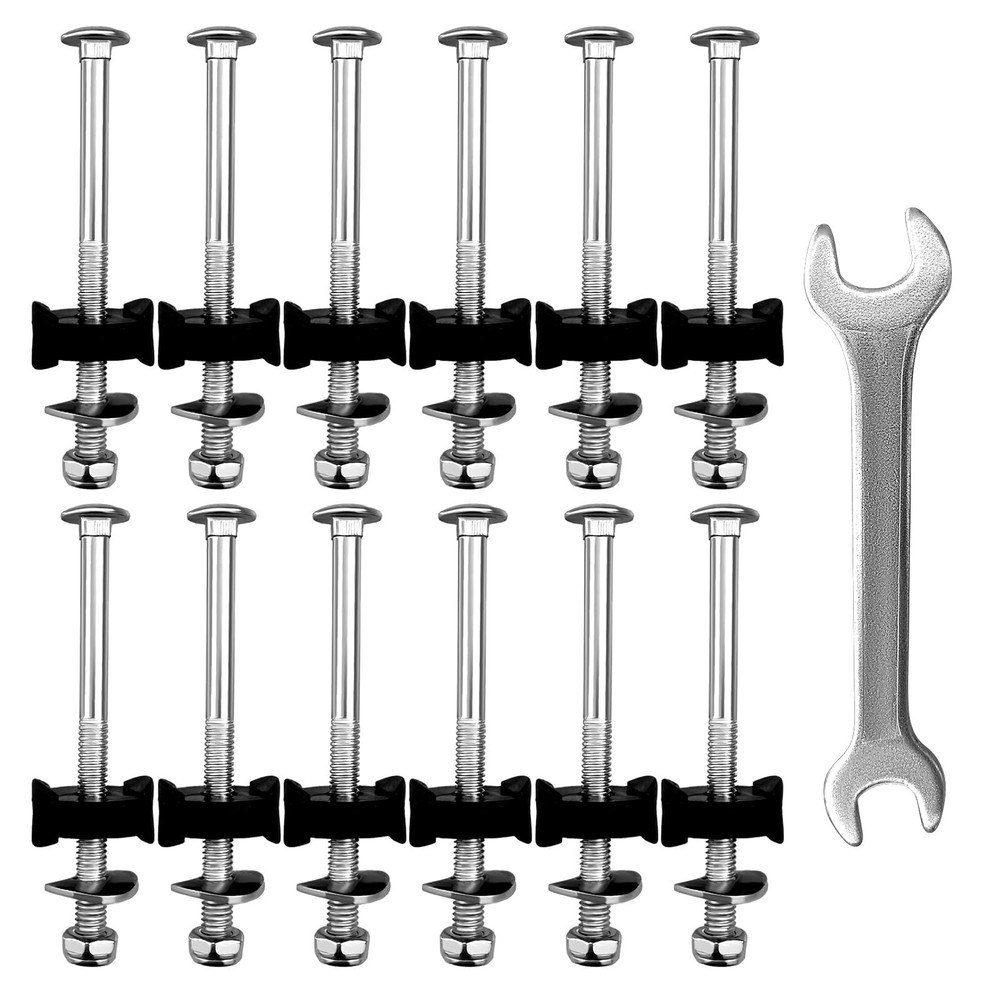12 Pcs Trampoline Screws and Bolts, M6 X 80mm Trampoline Screws Replacement for
