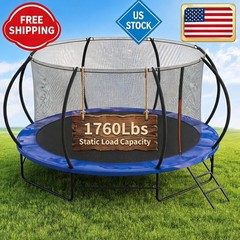 600-1760LBS Weight Capacity Outdoor Recreational for Kids Adult Trampoline 14FT