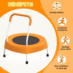 28inch Toddler Trampoline for Kids 1 Year Plus with Handle, Baby Gifts
