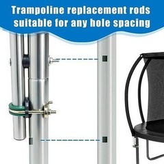 Trampoline Poles Replacement 1PCS Universal 8-14FT Curved Foam Sleeve #R024