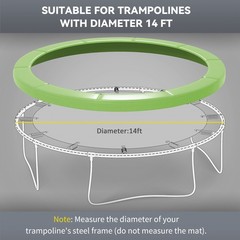 14FT Trampoline Spring Cover, Safety Trampoline Pad Replacement, Waterproof