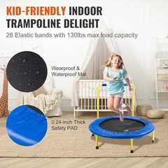 3FT Trampoline for Kids, 36″ Trampolines Indoor/Outdoor Trampoline for Toddle…