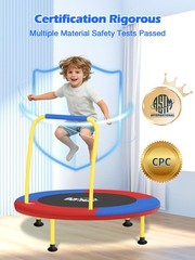 BLUERISE 3FT Toddler Trampoline Red Blue