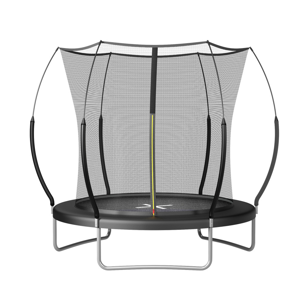 6ft Springfree No Gap Trampoline, Black, Bungee Cords, Safety Net