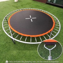 Trampoline Mat, Dia:80″, Fits 8FT Round Frame, with 48 V-Rings and Spring Too…
