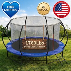 600-1760LBS Weight Capacity Outdoor Recreational for Kids Adult Trampoline 14FT