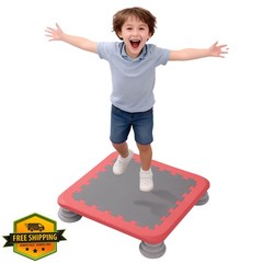 Mini Trampoline Kids Indoor Rebounder Sensory Autism Bounce Board 220lbs
