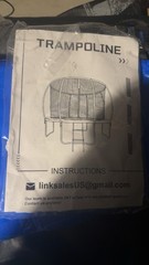 10/12/14/16 FT Outdoor Trampoline W/ Net and Ladder Trampoline for Kids & Adult