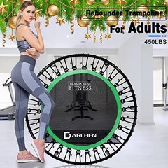 450 lbs Mini Trampoline for Adults, Indoor Small Rebounder Exercise 450F-Green
