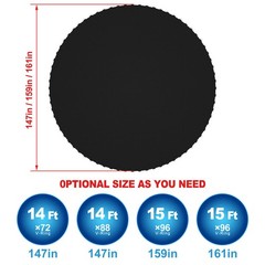 Replacement Trampoline Mat Fits 12 14 15ft Frame 72 88 96 Rings with Spring Tool