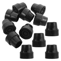 16Pcs Rubber Trampoline Foot Leg Caps Reusable Durable Protection Black Outdoor