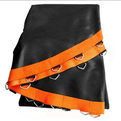 Trampoline Mat with 72 V-Hooks, Fits 12′ Trampoline, Orange