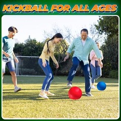 Red & Blue Kickball Set – (8.5 Inch) with Pump for Toddlers 8.5-Inch (2-Pack)