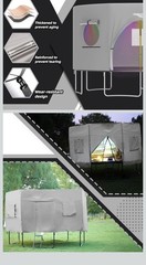 Tent For Trampoline Sun Protection Trampoline Sunshade Cover Foldable