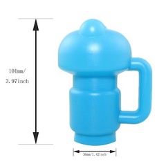 6PCS Trampoline Panda Cup Outer Shell Pole Cap Net Hook Blue C-Shaped Plastic…