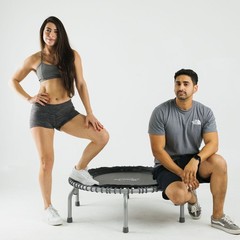 JumpSport 350 PRO Trampoline, Cardio Workout Equipment, 39″, Graphite (Open Box)