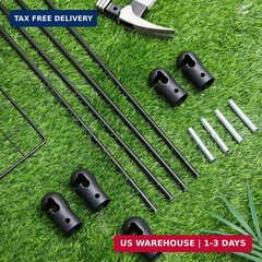 Wesiti Trampoline Fiber Glass Rods for Top Ring of Net Enclosure Fiberglass Pole
