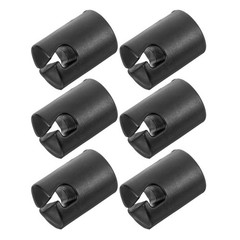 6 Pcs Trampoline Enclosure Pole Cap Protective Round Cover Plastic Caps