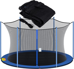 Durable Trampoline Safety Net for 12FT-15FT Round Frames – UV & Weather Resistan