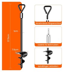 Ground Anchor Screw In Trampoline Tent Ground Anchor, Heavy Duty Trampoline Anchor…