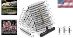 Replacement Trampoline Springs – 72 Count Heavy Duty with T-Hook Tool Included