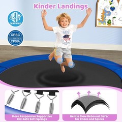 Kids Trampoline Yohood 55 Inch With Enclosure 6 In 1 Outdoor