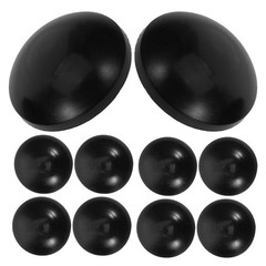 10Pcs Reusable Black Rubber Rod End Caps Trampoline Leg Safety Covers for Kids