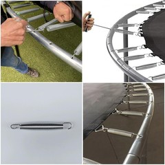 4 Pack Outdoor Trampoline Springs Replacement 6.5 Inch Heavy Duty Stainless S…