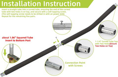 Skywalker & Jumpzylla Trampoline Pole Replacement – Galvanized Enclosure Poles