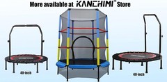 Folding Mini Rebounder Trampoline with Handle, 330Lbs Max Load, 40″-48″
