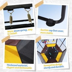 54 Inch Trampoline for Kids with Enclosure, Indoor & Outdoor Toddler Trampoline