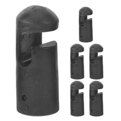 6Pcs Reusable Trampoline Pole Caps Durable Plastic Covers for Enclosure Poles