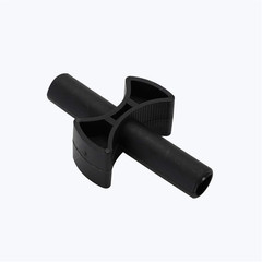 Trampoline Enclosure Pole Spacers and Screws Set, 12 Pieces, Black