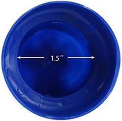 1.5″ Diameter Trampoline Enclosure Pole Caps with Screw Thumb, Blue, Only Fit in
